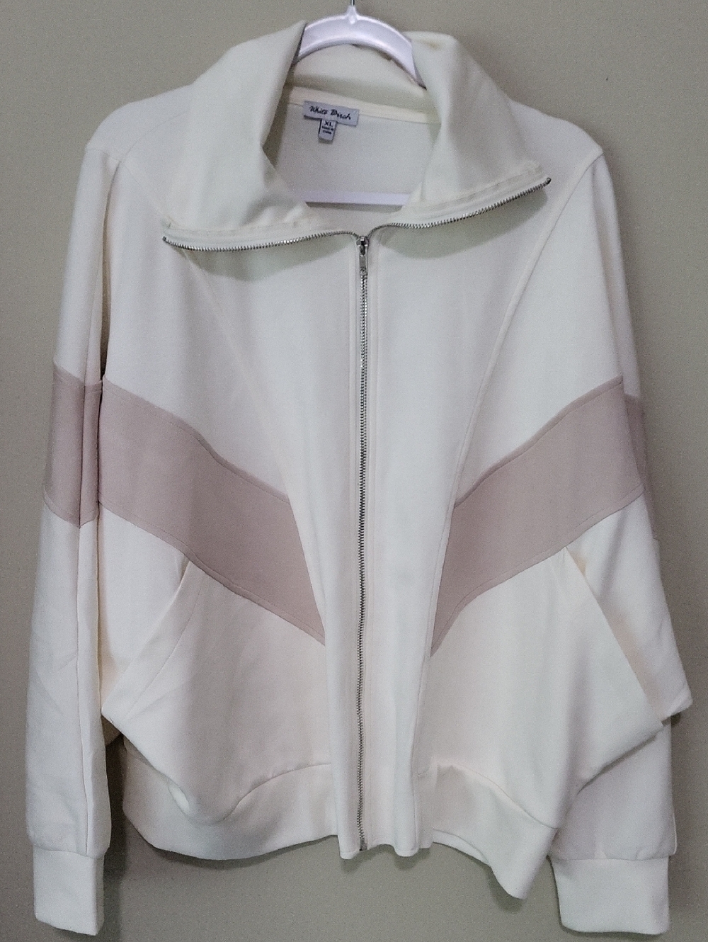 white birch Cream Lightweight Top with Subtle Texture